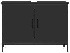 Móvel para lavatório 80x30x60 cm derivados de madeira preto