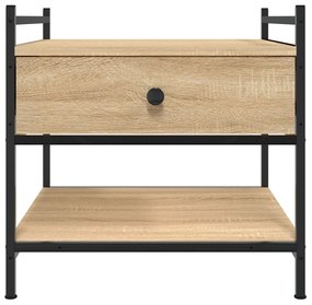 Mesa de centro 50x50x50 cm derivados de madeira carvalho sonoma