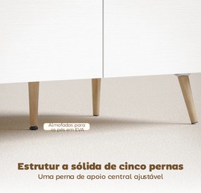 Mesa de Centro com 2 Gavetões e Pés de Madeira de Borracha 100x50x46 cm Carvalho