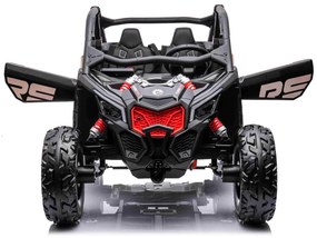 Carro elétrico para Crianças 4x4 Can-am Maverick, 2 lugares, suspensão dianteira e traseira, controle remoto 2,4 Ghz, bateria portátil, 4 motores de 3