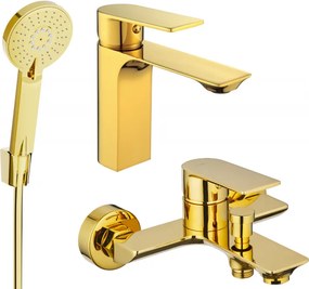 Mexen Alexa R40 conjunto de banheira, dourado - 71203R40-50