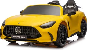 Carro elétrico para Crianças 24V, 2 Lugares, 4x4  Mercedes-Benz GT63 AMG, Rodas de espuma EVA, assento Couro ecológico Amarelo