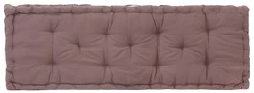 Almofadão móveis paletes algodão 120x40x7 cm cinza-acastanhado