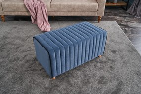 Pouffe Mabel – Azul – 80 cm x 40 cm x 40 cm