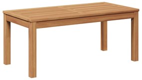 vidaXL Mesa de Jardim Natural 95 x 45 x 40 cm Madeira de teca maciça