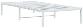 Estrutura de cama metal 90x190 cm branco