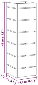 Suporte para Guarda-chuva Preto Metal Médio Armazenamento
