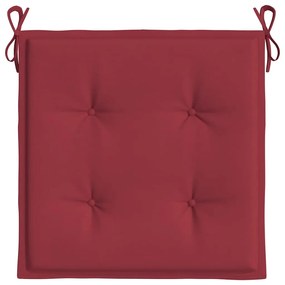 Almofadões p/ cadeiras jardim 6pcs tecido oxford vermelho tinto