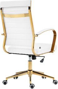 Cadeira de Escritório Havana Couro Sintético Branco