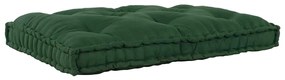 Almofada para sofá pallet Verde Standard Tecido de algodão