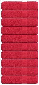 Toalhas de banho 10 pcs 100x150cm 360 gsm 100% algodão vermelho