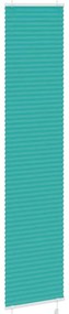 Gasolina verde Plissada Cega 50x200 cm Largura Tecido 49,4 cm