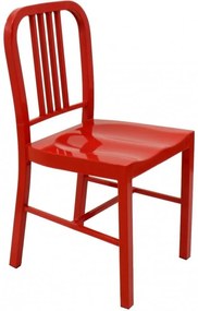Conjunto 2 Cadeiras de Cozinha e Sala de Jantar  NAO, aço, vermelho