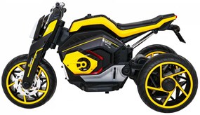 Mota elétrica para Crianças 12V 3 Rodas Rodas Espuma EVA Amarela