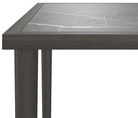 5 pcs conjunto lounge de jardim c/ almofadões vime PE cinzento