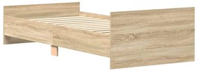 Estrutura cama s/ colchão derivados de madeira carvalho sonoma
