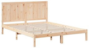 Cama extra longa sem colchão 140x220 cm madeira maciça