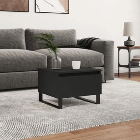 vidaXL Mesa de centro 50x46x35 cm derivados de madeira preto