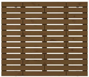 Cabeceira de parede 141x3x91,5 cm pinho maciço castanho-mel