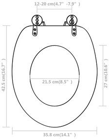 Assentos de sanita com tampas 2 pcs MDF branco