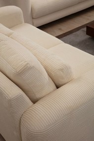 Sofá de 2 Lugares Lily – Bege – 180x97x73 cm