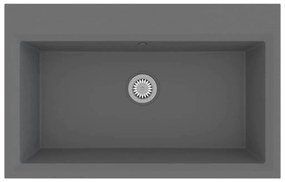 Tanque de Cozinha Cinza 790x500x193 mm Granito