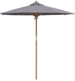 Guarda-sol Cinza Escuro da 217x230 cm Bambu
