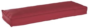 vidaXL Almofada de Palete para Banco Bordô 120 x 40 x 8 cm - Tecido Oxford