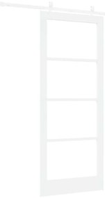 Conjunto de Porta Deslizante vidaXL com Hardware Branco 86x211 cm Made