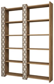 Estante City – Nogueira – 124,6 cm x 170 cm x 24,2 cm