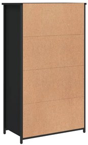 Aparador alto 62x32x106,5 cm derivados de madeira preto