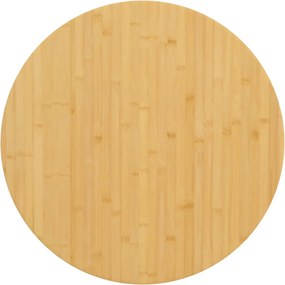 vidaXL Tampo de mesa Ø70x4 cm bambu