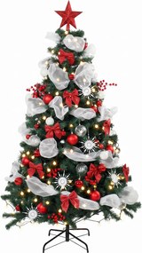 HOMCOM Árvore de Natal 180cm com 200 Luzes LED Comando Remoto, 8 Modos, 800 Ramos | Aosom Portugal