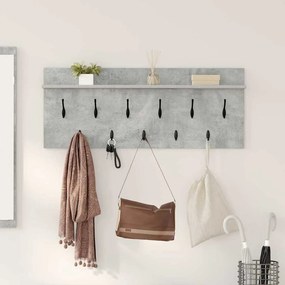 Cabideiro de Parede Cinzento cimento 100 x 40 x 12 cm