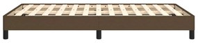 Estrutura de cama sem colchão 120x190cm castanho escuro