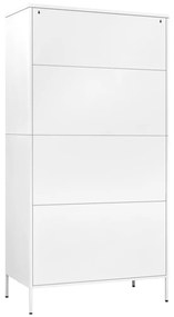 Roupeiro 90x50x180 cm aço branco