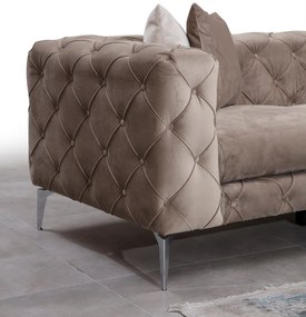Sofá de Canto Como – Bege – 310 cm x 73 cm x 270 cm