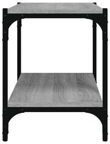 Móvel de TV 60x33x41 cm derivados madeira/aço cinzento sonoma