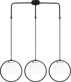 Candeeiro Dolunay – Branco e Preto – 90 x 15 cm