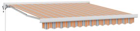 Toldo Retrátil Automático Listrado Colorido 300x250 cm