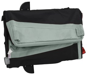 Reboque para bicicleta 45 kg ferro preto e cinza