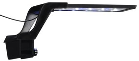Lâmpada de aquário LED com braçadeira 25-45 cm azul e branco