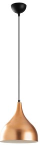 Candeeiro de Teto Saglam – Cobre, Branco, Preto – Diâmetro 26 cm, Altu