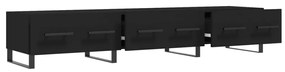 Móvel de TV 80x36x50 cm derivados de madeira preto