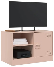 Móvel de TV 67x39x44 cm aço rosa