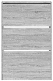 Sapateira 80x21x125,5 cm derivados de madeira cinzento sonoma