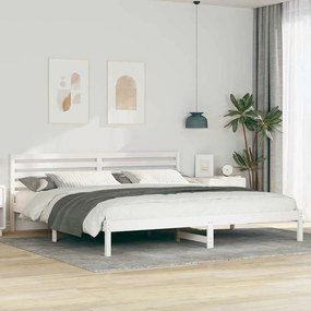 vidaXL Estrutura da Cama com cabeceira Branco 200 x 220 cm