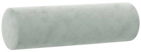 3 pcs conjunto de sofás com almofadas veludo cinzento-claro