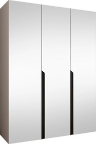 Roupeiro Hartford 590, Preto, Caxemira, 202x150x52cm, 104.8 kg, Portas para roupeiro: Com dobradiças