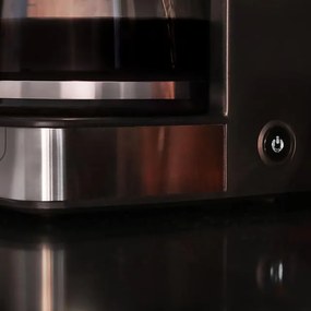 Máquina de café de filtro digital Coffee 56 Time , para 12 chávenas, com acabamentos em aço inoxidável e intensificador de aroma